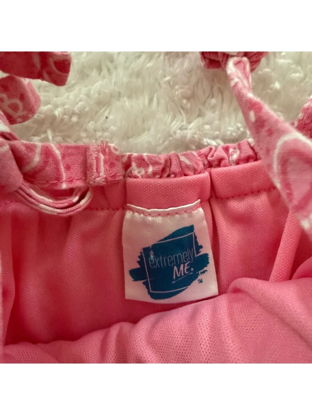 3/4 Pink Smocked Dress